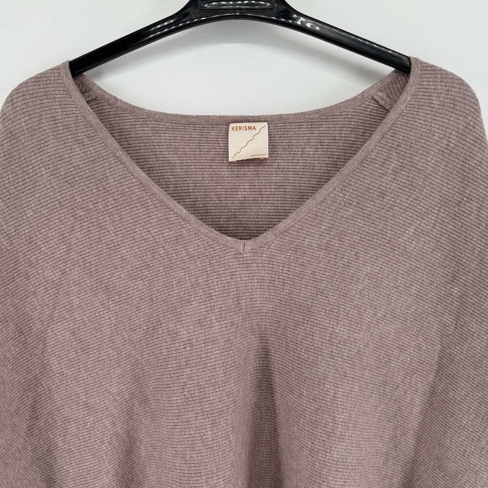 Kerisma Sweater Womens Medium/Large Mauve Oversized Dolman Sleeve - Picture 3 of 8